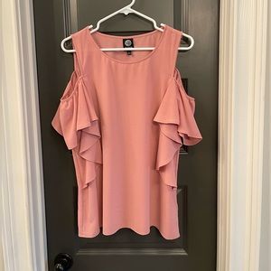 Bobeau cold shoulder top